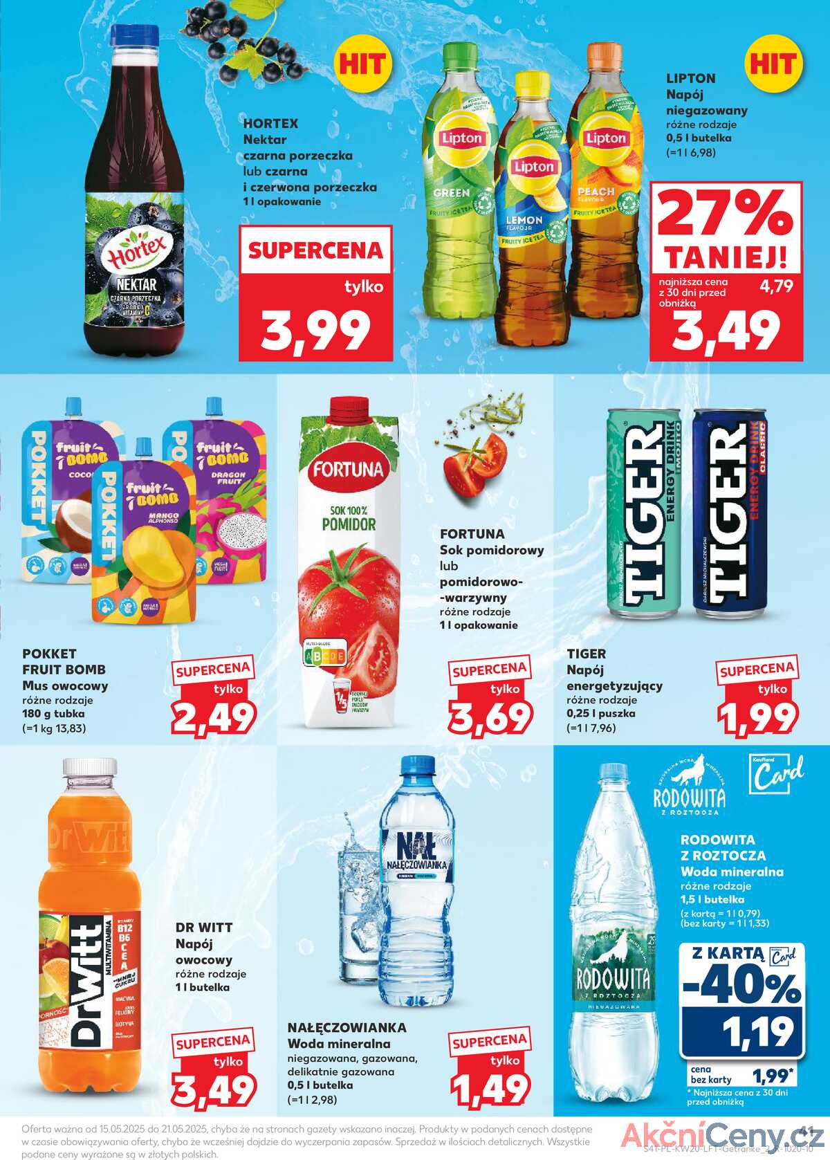 Leták Kaufland Polsko 15.5.-21.5.2025 - Noviny týdne strana 41