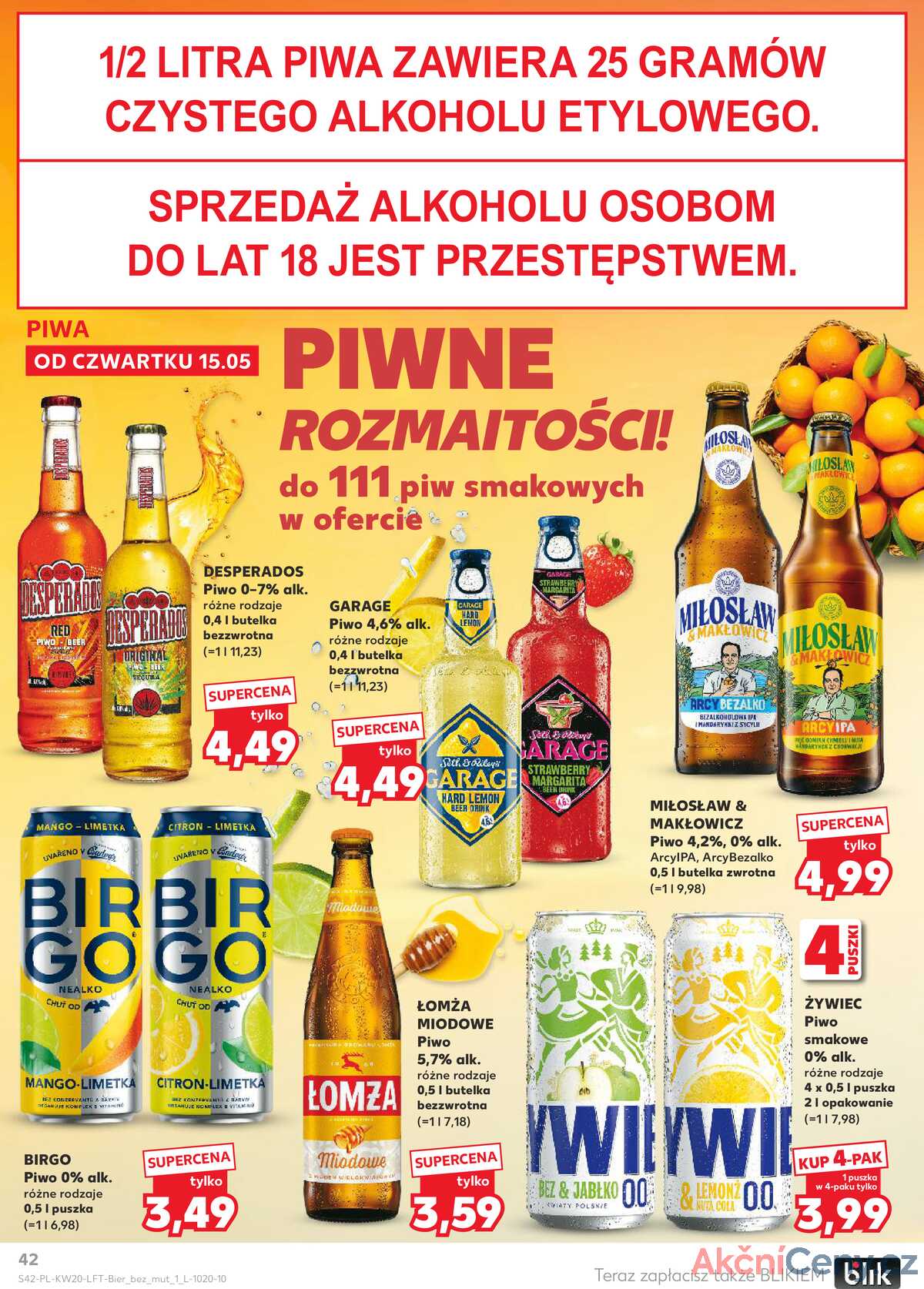 Leták Kaufland Polsko 15.5.-21.5.2025 - Noviny týdne strana 42