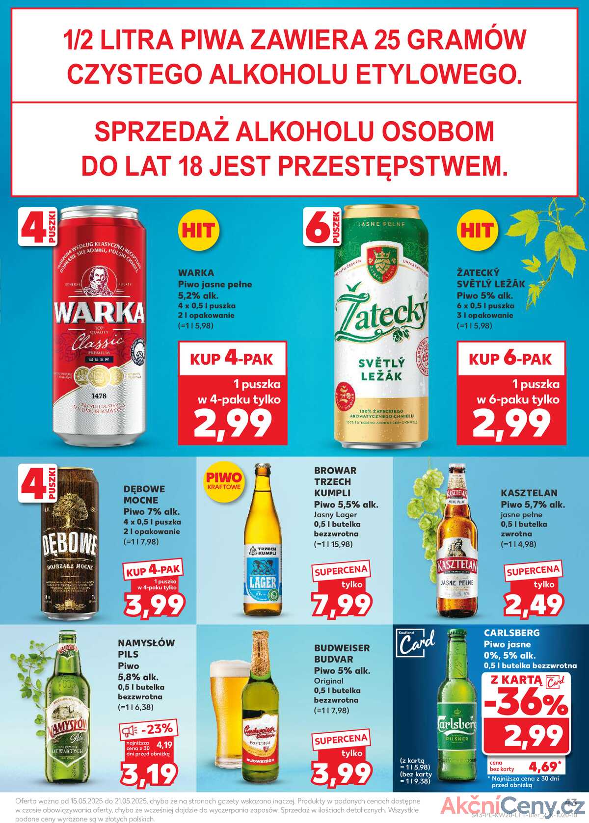 Leták Kaufland Polsko 15.5.-21.5.2025 - Noviny týdne strana 43