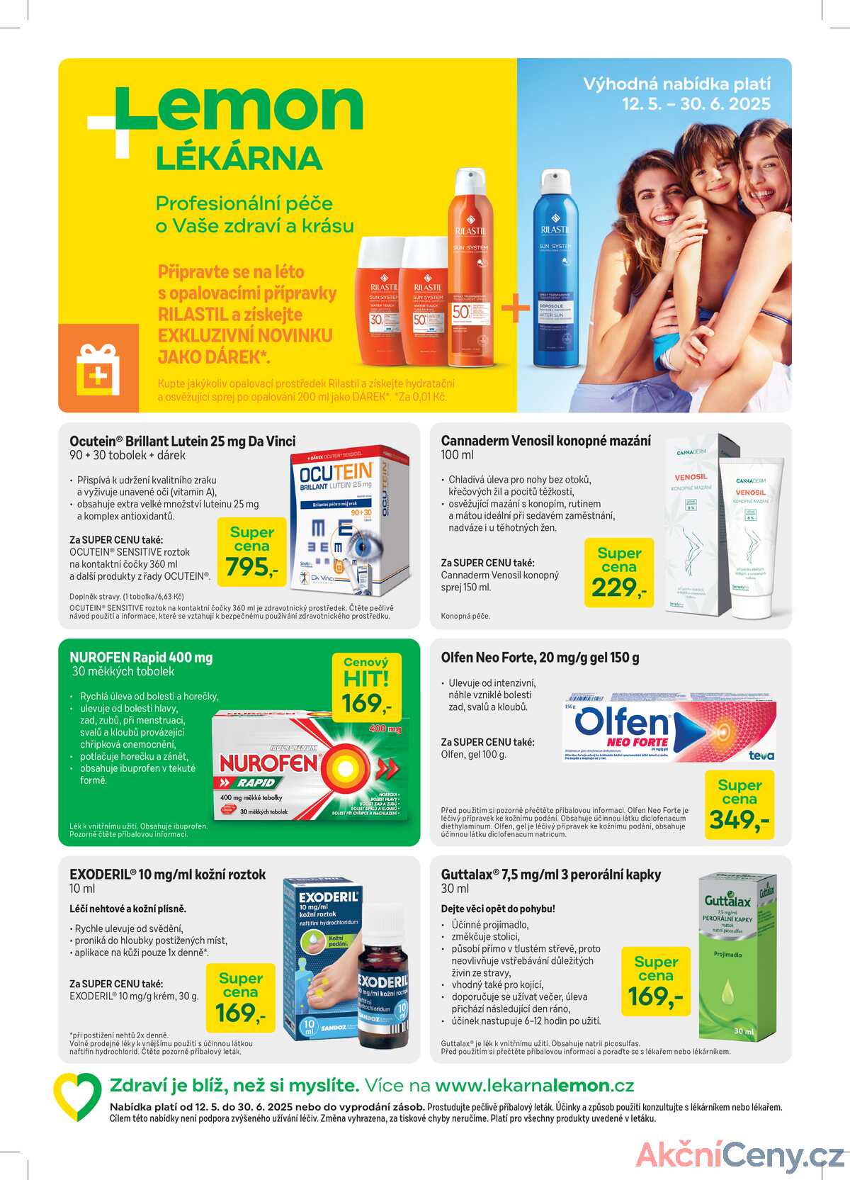 Lékárna LEMON od 12.5. do 30.6.2025 strana 1