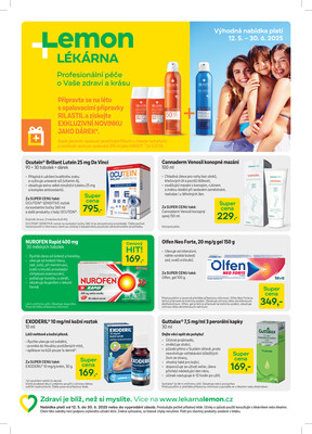 Lékárna LEMON od 12.5. do 30.6.2025