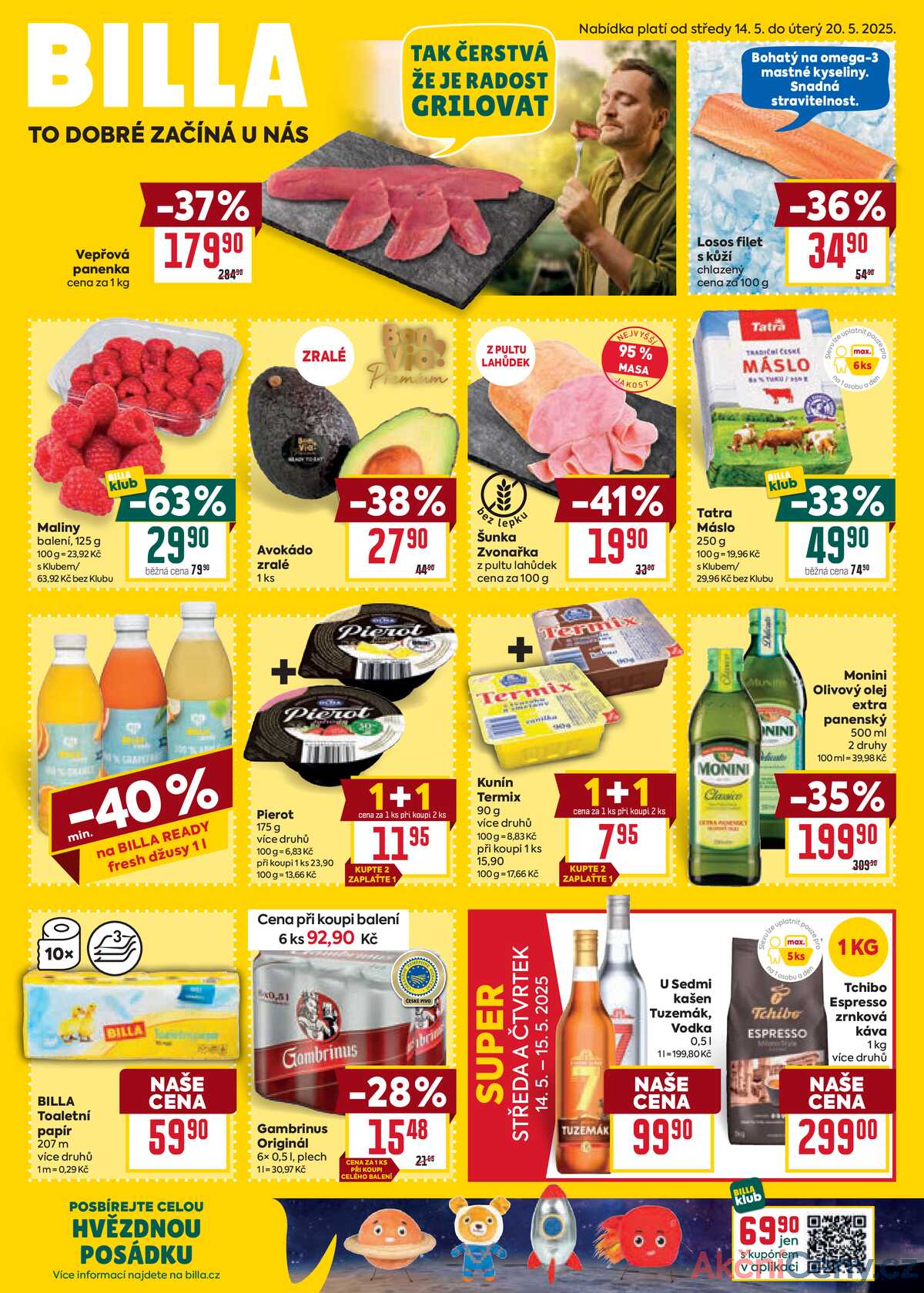 Billa malý leták od 14.5. do 20.5.2025 strana 1