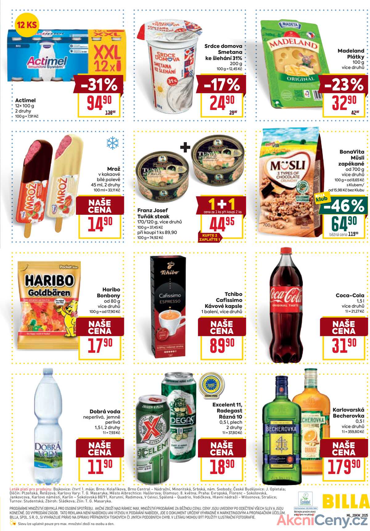 Billa malý leták od 14.5. do 20.5.2025 strana 3