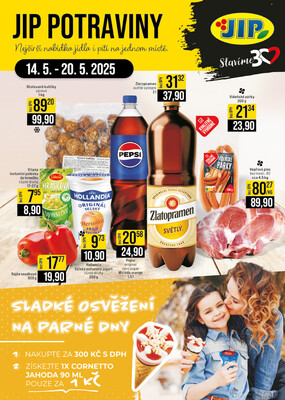 JIP Cash &amp;amp; Carry České Budějovice, Most, Náchod, Polička, Sušice a Svoboda nad Úpou od 14.5. do 20.5.2025
