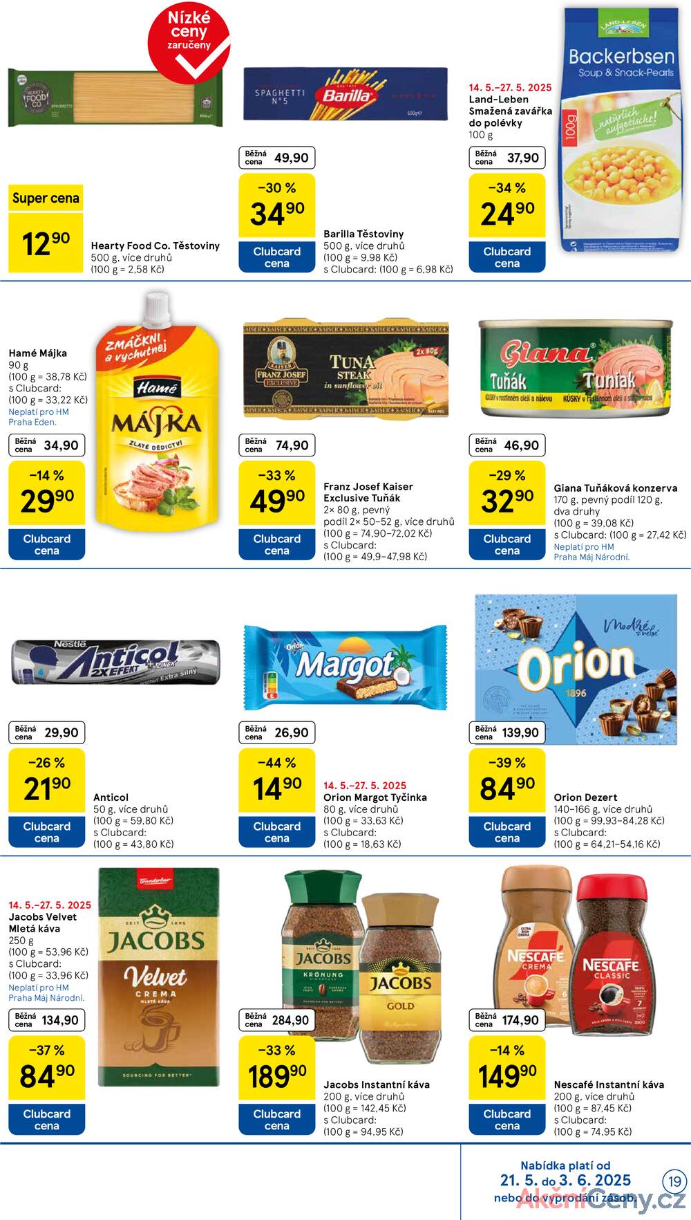 Leták Tesco - Tesco malé hypermarkety od 21.5. do 27.5.2025 - strana 19 Leták Tesco - Tesco malé hypermarkety od 21.5. do 27.5.2025 - strana 19