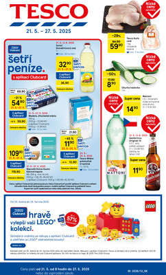 Leták Tesco malé hypermarkety od 21.5. do 27.5.2025