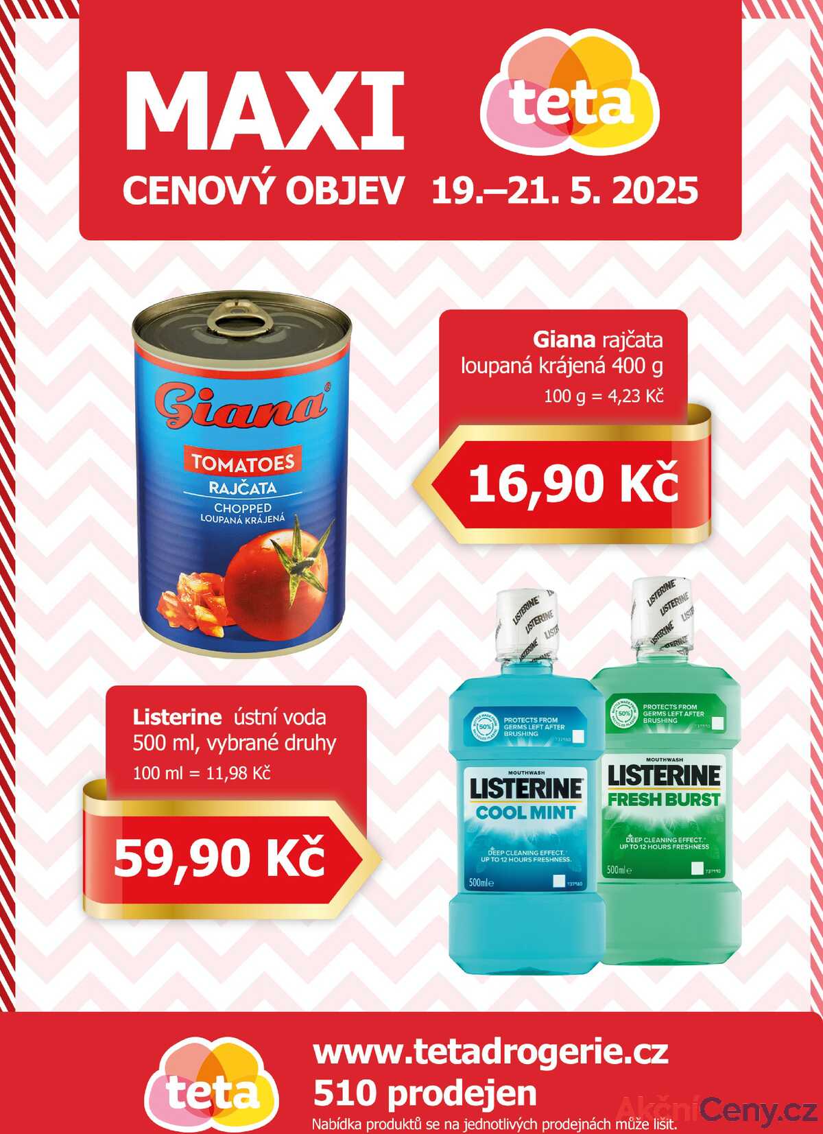 Teta drogerie Maxi Ceny od 19.5. do 21.5.2025 strana 1