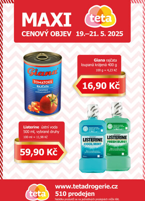 Teta drogerie Maxi Ceny od 19.5. do 21.5.2025