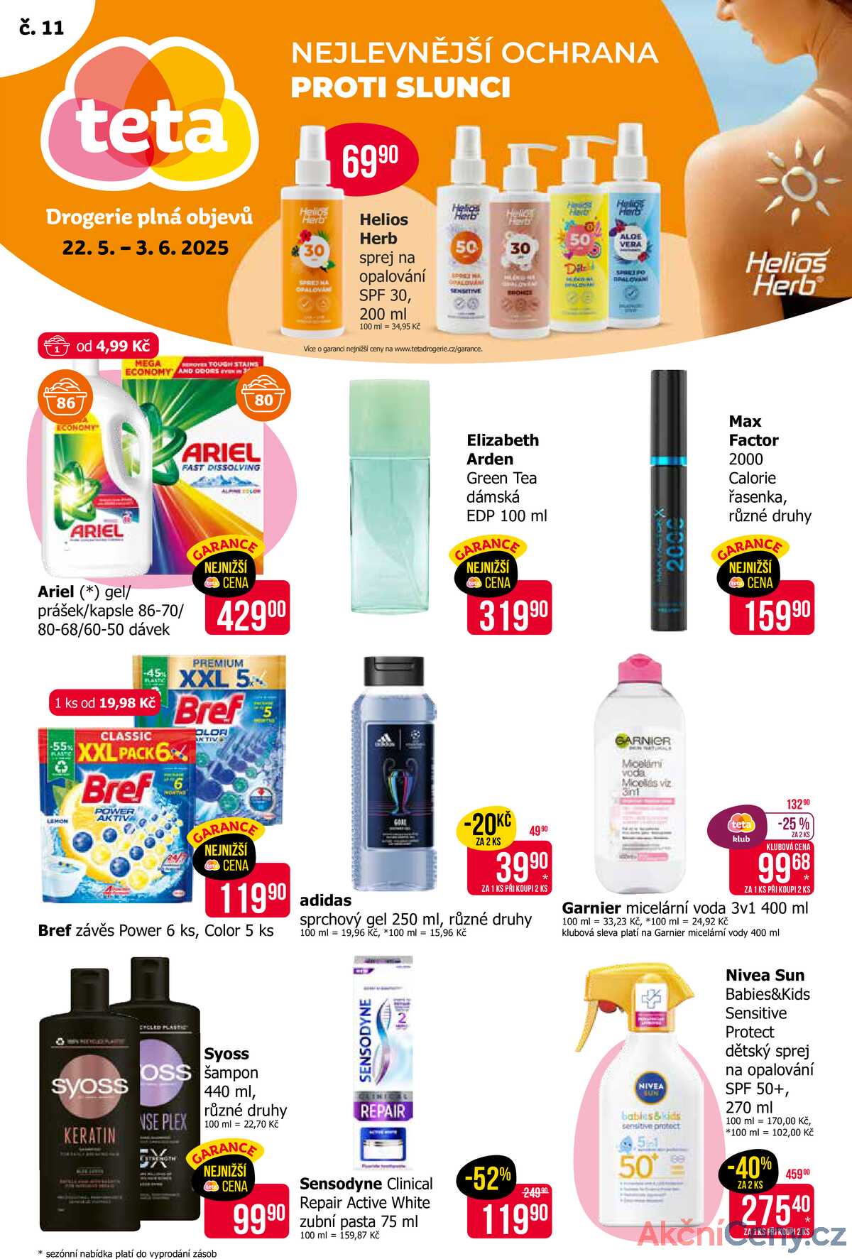 Teta drogerie  od 22.5. do 3.6.2025 strana 1
