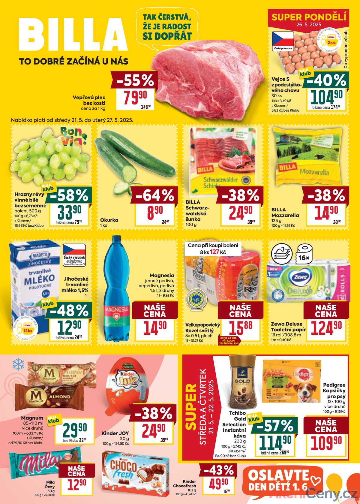 Billa malý leták od 21.5. do 27.5.2025 strana 1