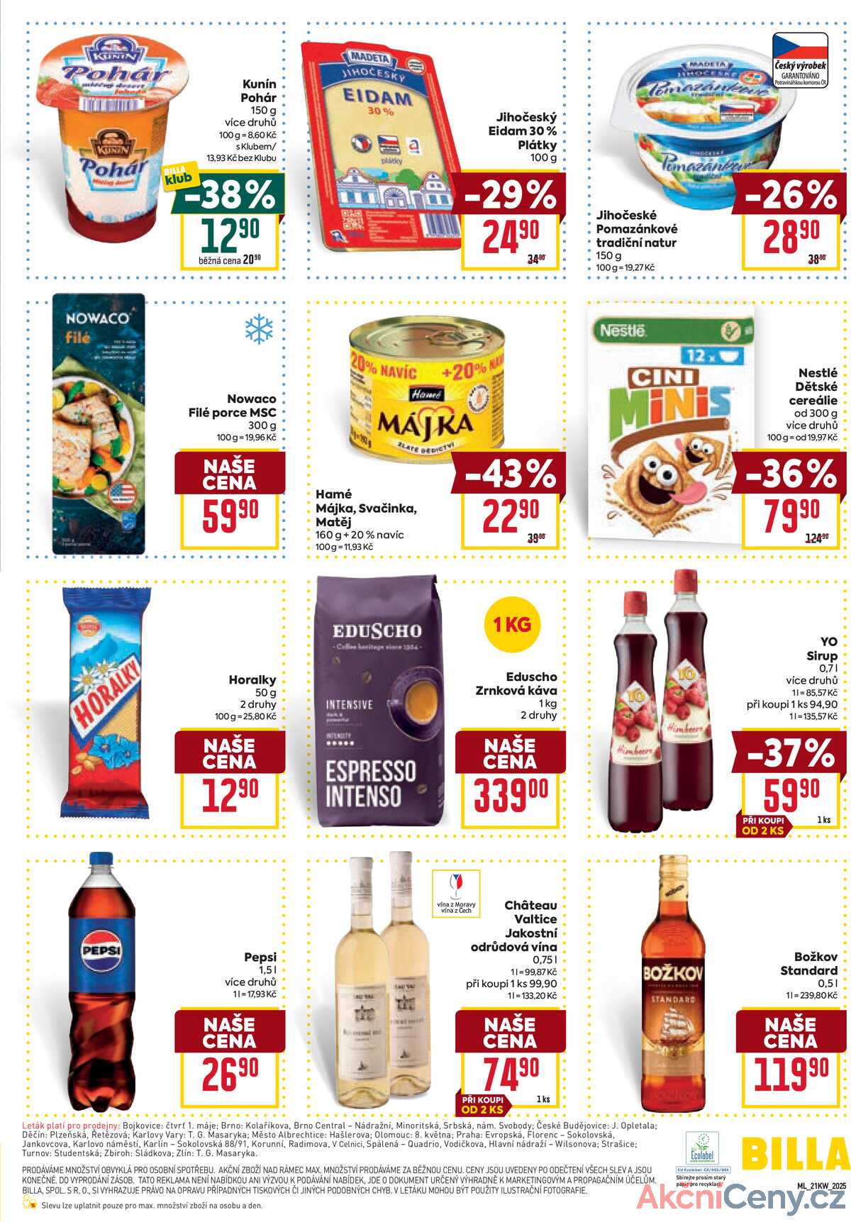 Billa malý leták od 21.5. do 27.5.2025 strana 3