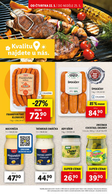 Lidl Čtvrtek od 22.5. do 25.5.2025