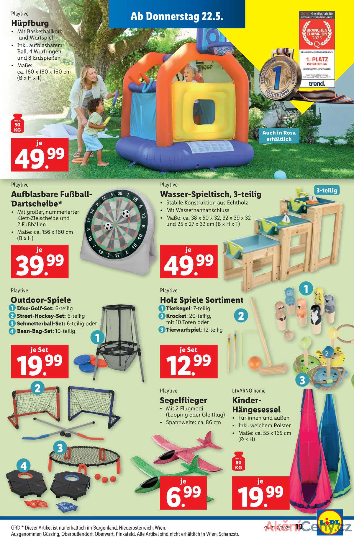 Leták Lidl Rakousko 22.5.-27.5.2025 strana 21