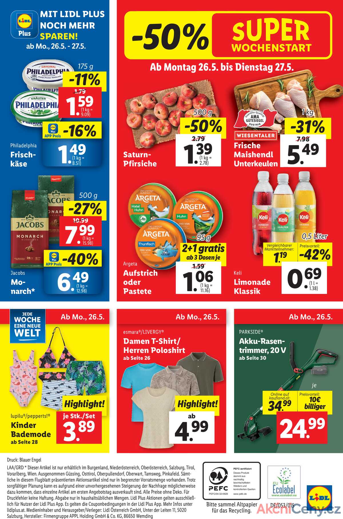 Leták Lidl Rakousko 22.5.-27.5.2025 strana 44