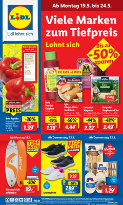 Leták Lidl Německo 19.5.-24.5.2025