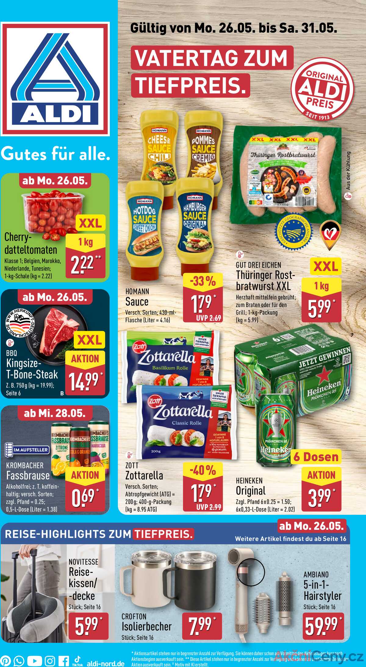Leták ALDI Německo 26.5.-1.6.2025 strana 1