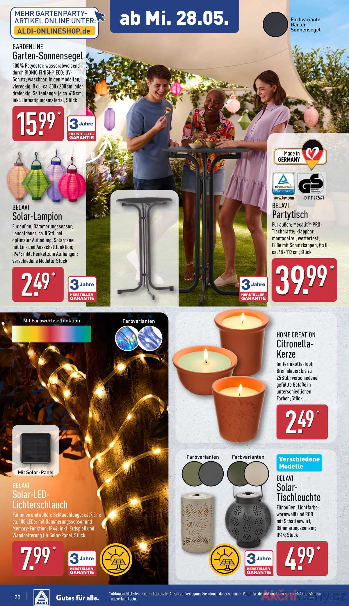 Leták ALDI Německo 26.5.-1.6.2025 strana 20