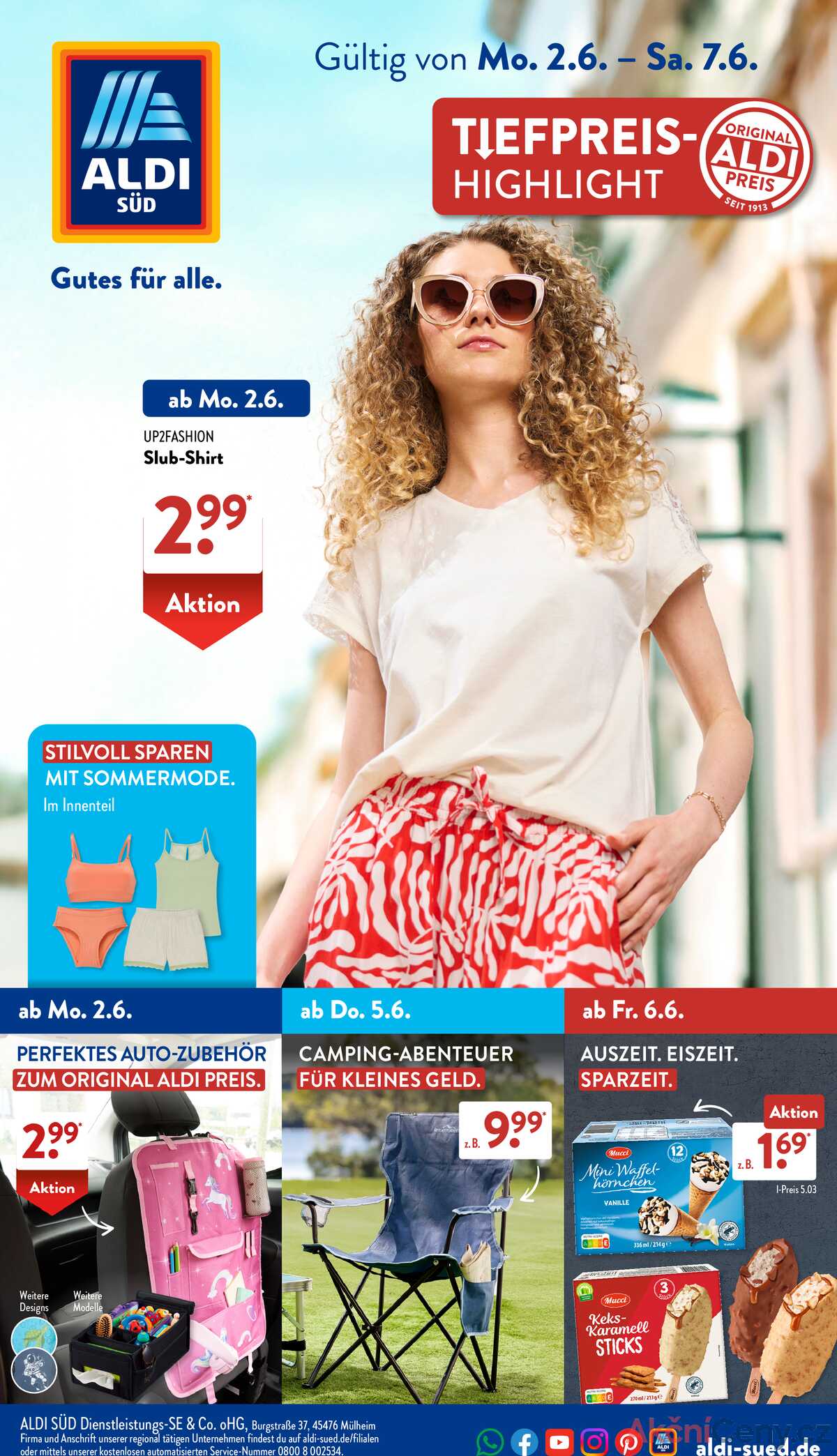 Leták ALDI SÜD Německo 2.6.-8.6.2025 strana 1