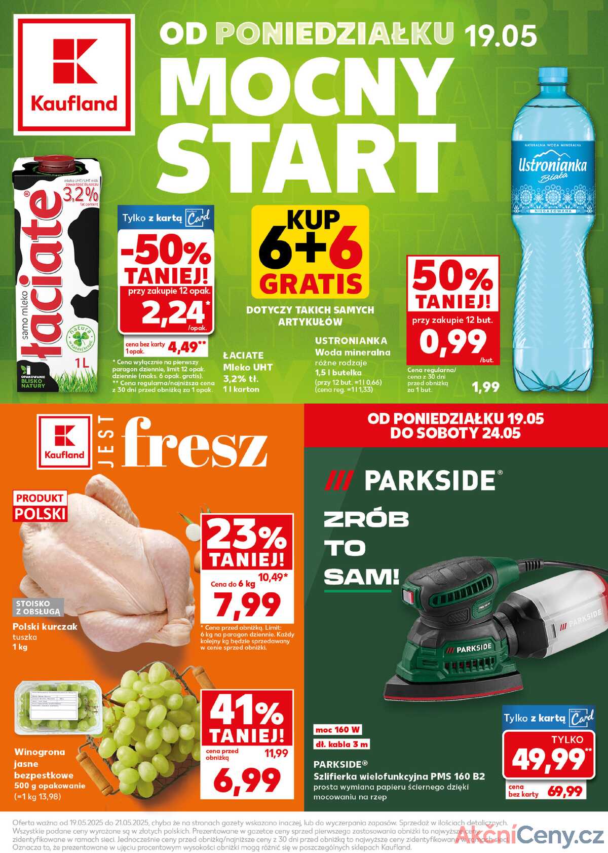 Leták Kaufland Polsko 19.5.-21.5.2025 - Silný start strana 1