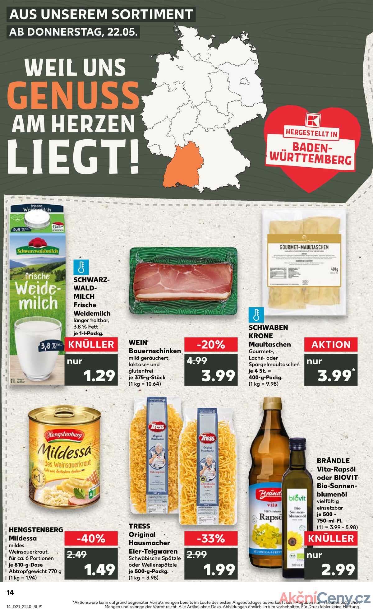 Leták Kaufland Německo 22.5.-28.5.2025 strana 14