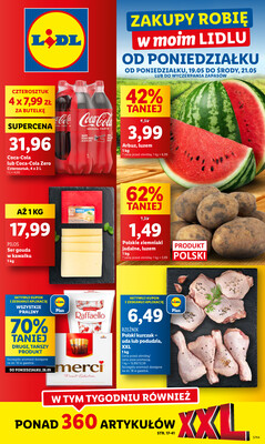 Leták Lidl Polsko 19.5.-21.5.2025