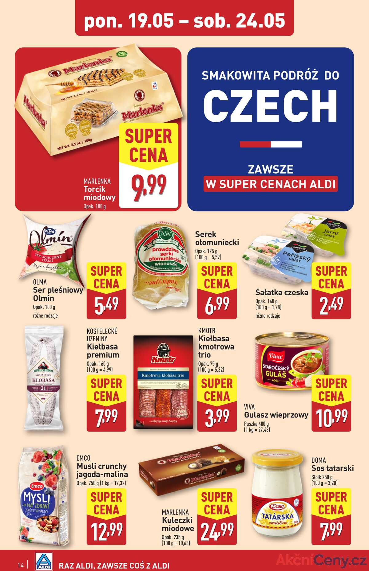 Leták Aldi Polsko 19.5.-24.5.2025 strana 14