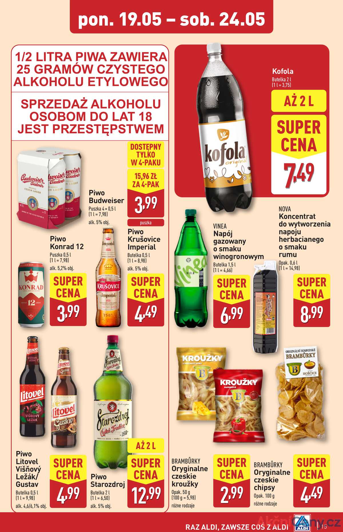 Leták Aldi Polsko 19.5.-24.5.2025 strana 15
