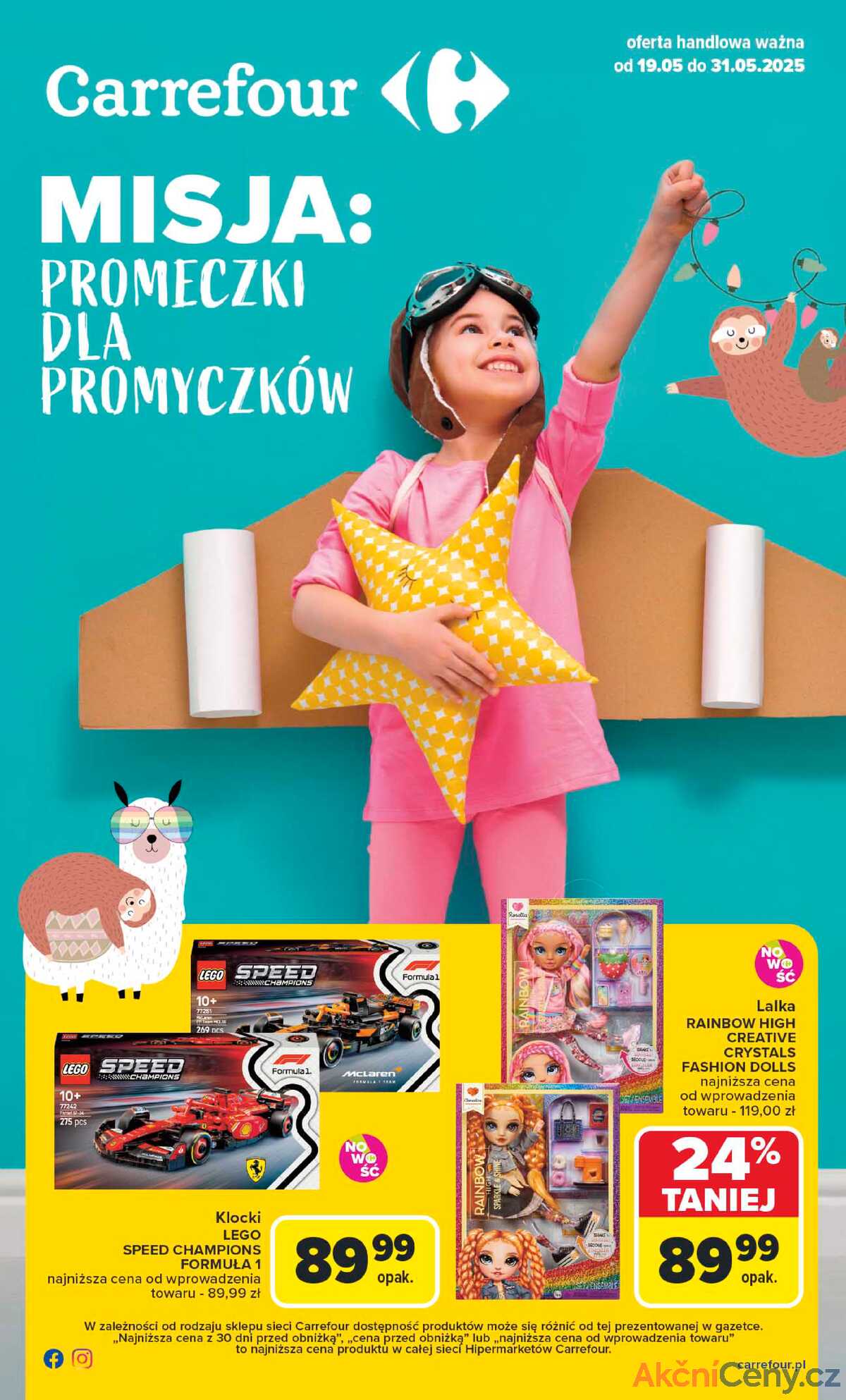 Leták Carrefour Polsko 19.5.-31.5.2025 - Hračky strana 1