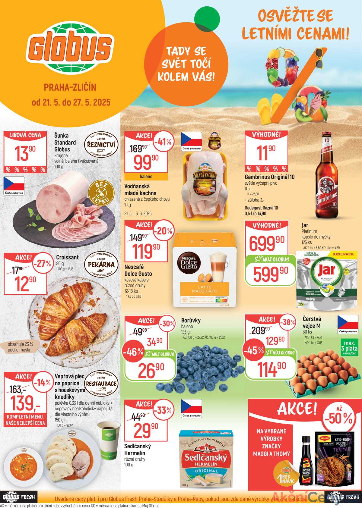 Akční leták Globus 21.5. - 27.5.2025 - Globus Praha - Zličín strana 1