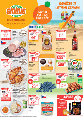 Akční leták Globus 21.5. - 27.5.2025 - Globus Praha - Štěrboholy