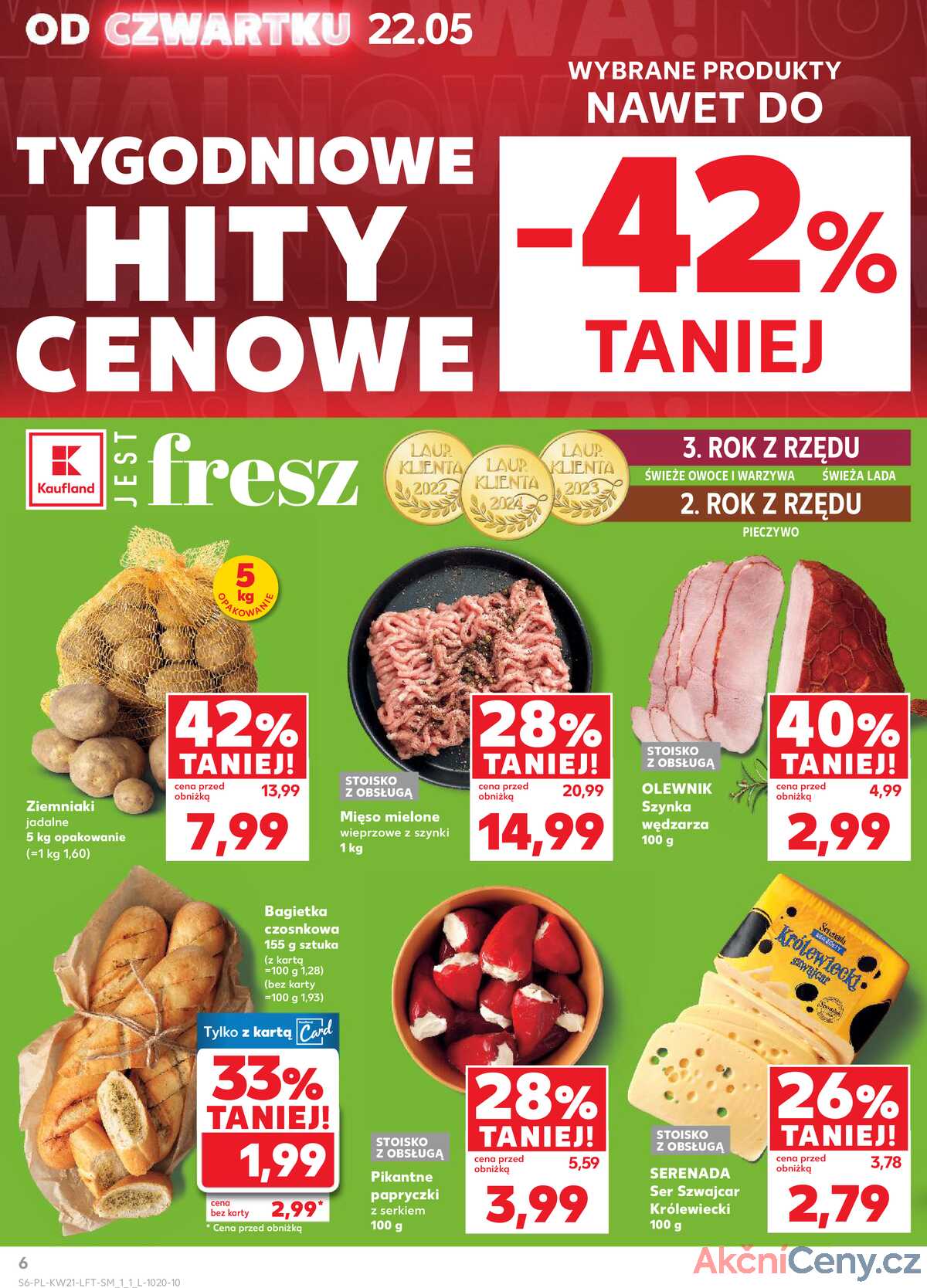 Leták Kaufland Polsko 22.5.-28.5.2025 - Noviny týdne strana 6