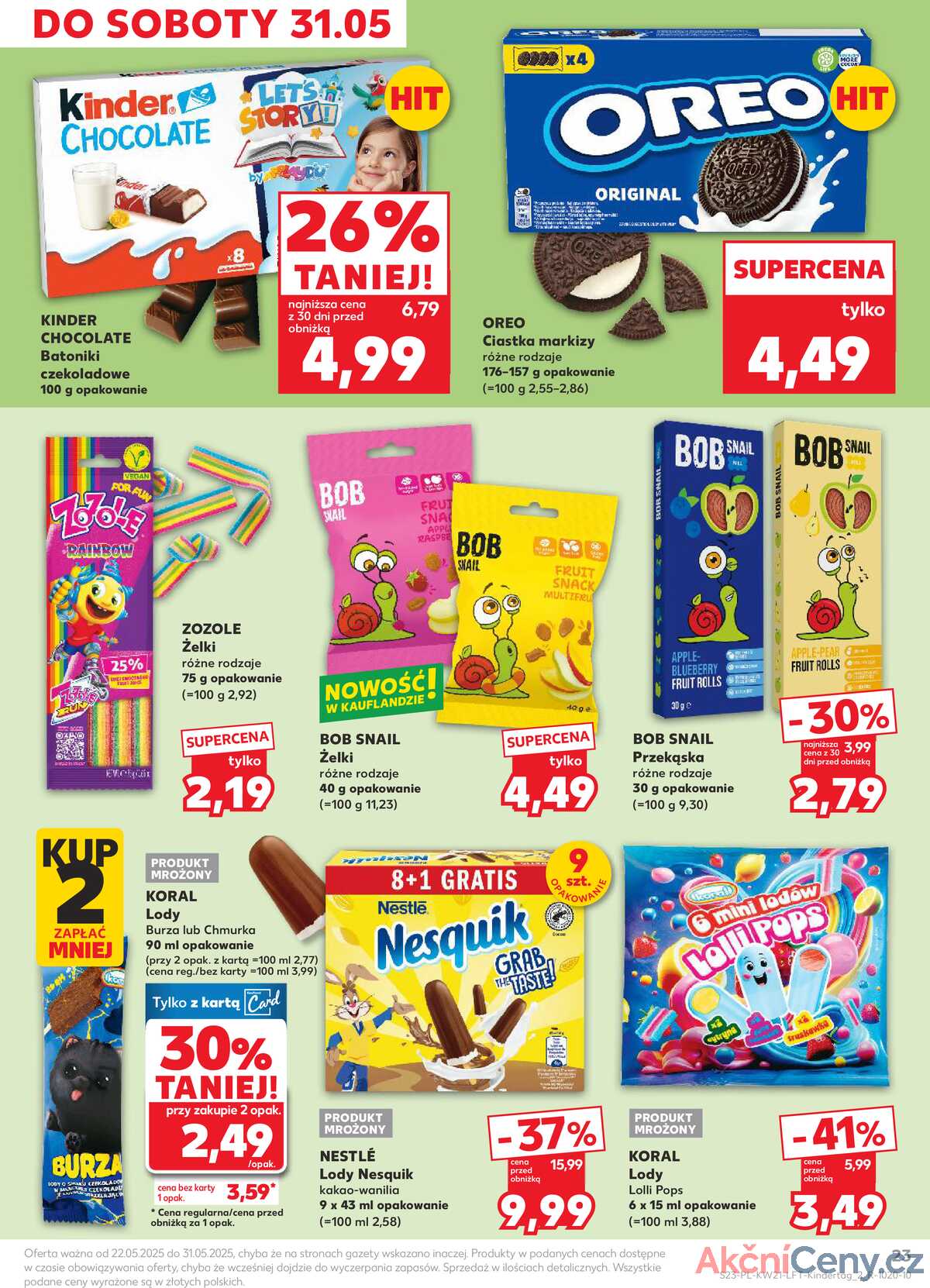 Leták Kaufland Polsko 22.5.-28.5.2025 - Noviny týdne strana 23