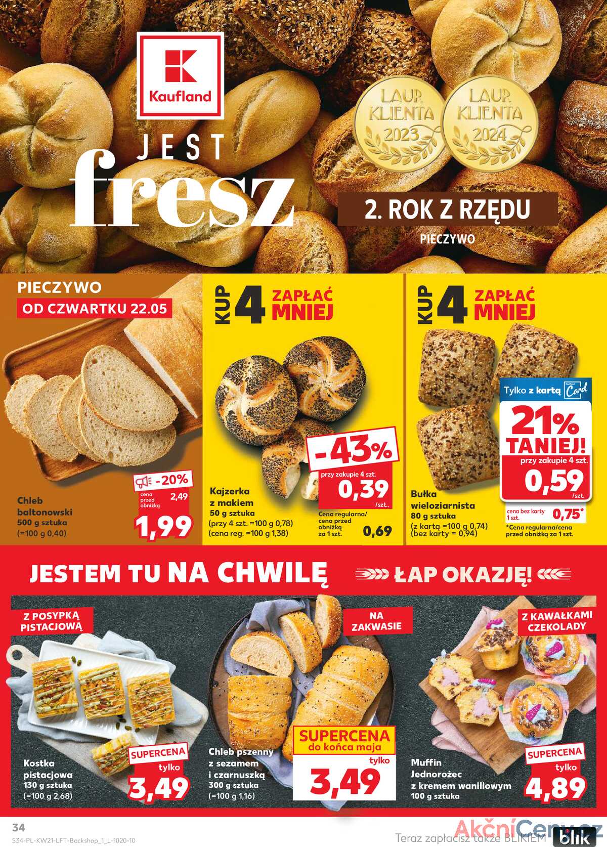 Leták Kaufland Polsko 22.5.-28.5.2025 - Noviny týdne strana 34