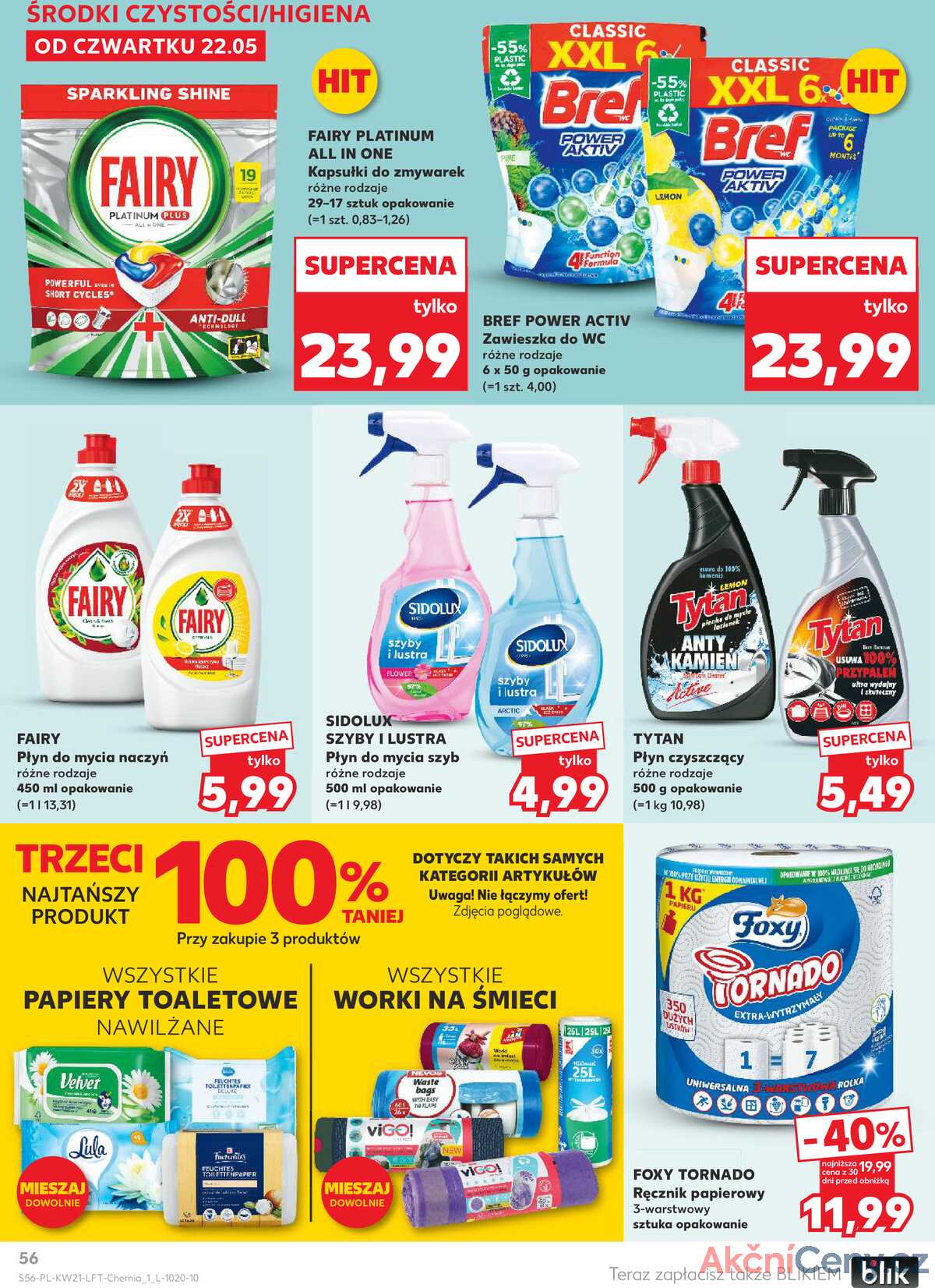Leták Kaufland Polsko 22.5.-28.5.2025 - Noviny týdne strana 56