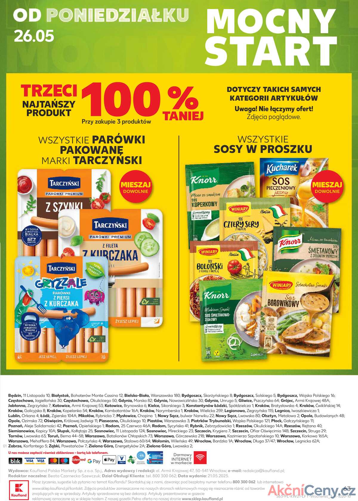 Leták Kaufland Polsko 22.5.-28.5.2025 - Noviny týdne strana 63