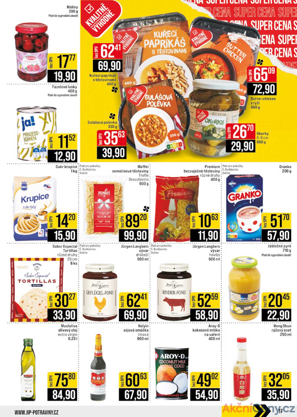 JIP Cash & Carry České Budějovice, Most, Náchod, Polička, Sušice a Svoboda nad Úpou od 21.5. do 27.5.2025 strana 17