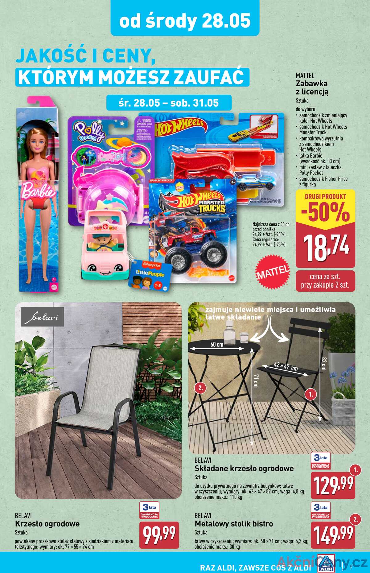 Leták Aldi Polsko 28.5.-3.6.2025 - Průmyslové výrobky a textil strana 7