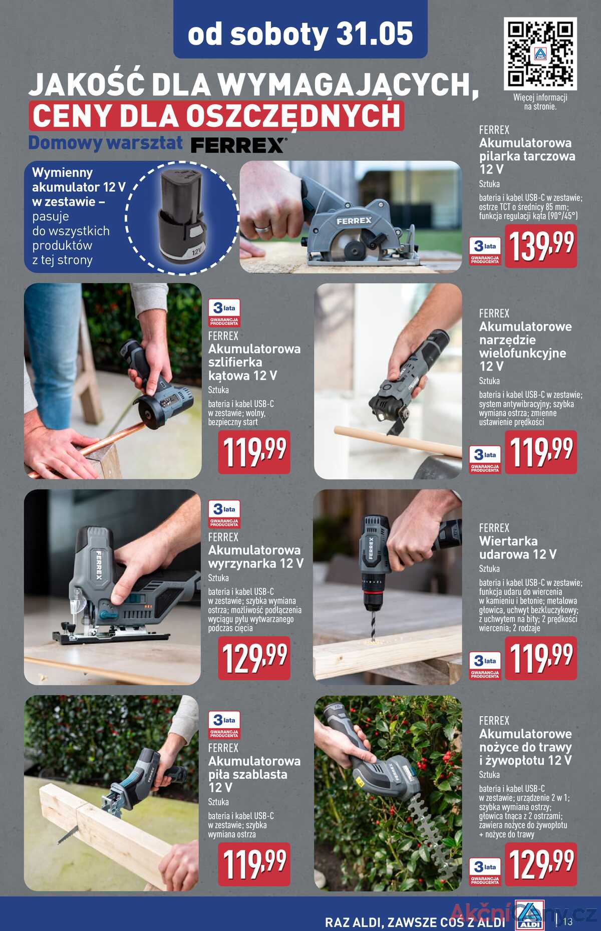Leták Aldi Polsko 28.5.-3.6.2025 - Průmyslové výrobky a textil strana 13