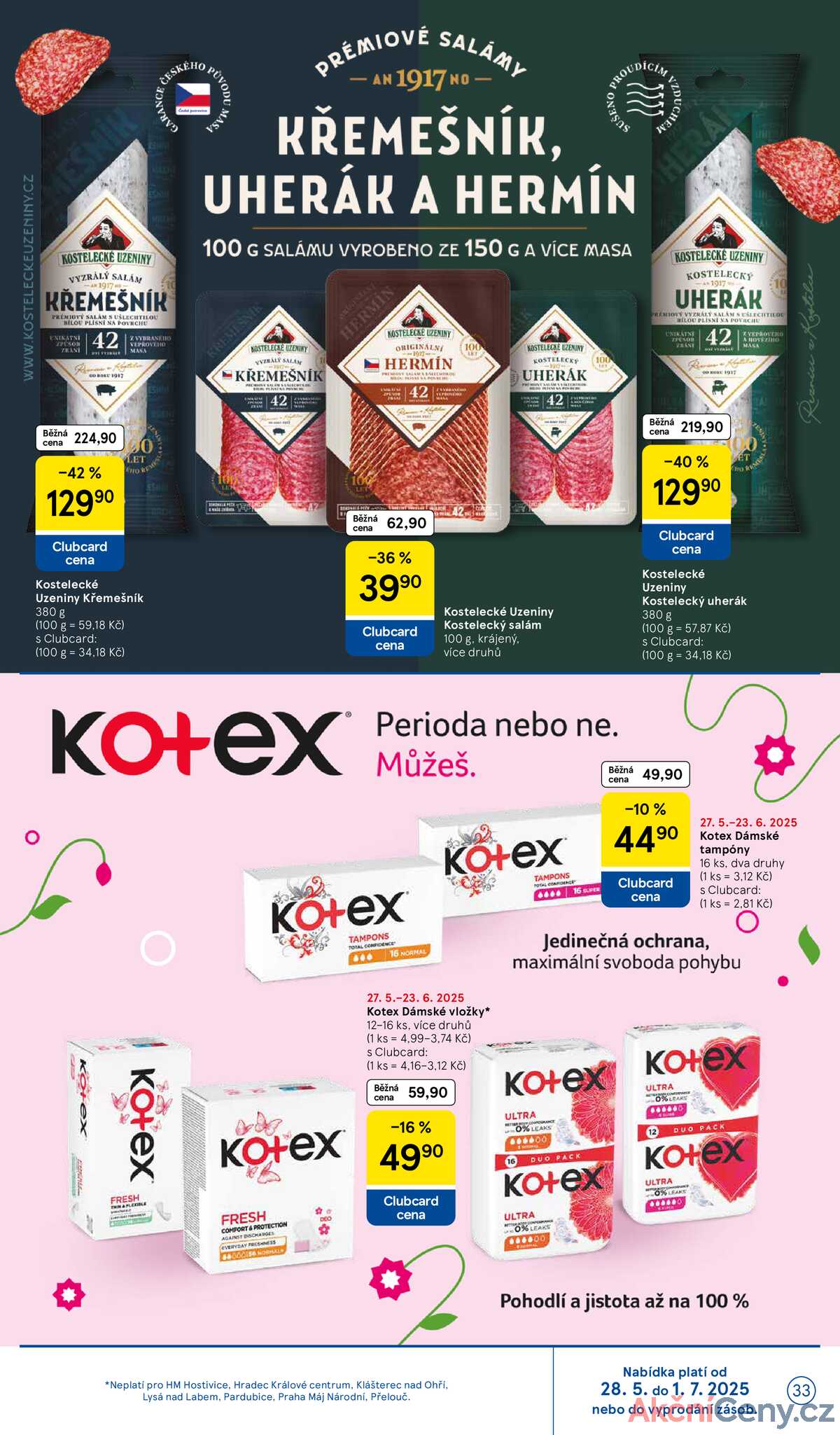 Tesco malé hypermarkety od 28.5. do 3.6.2025 strana 33