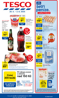 Tesco malé hypermarkety od 28.5. do 3.6.2025