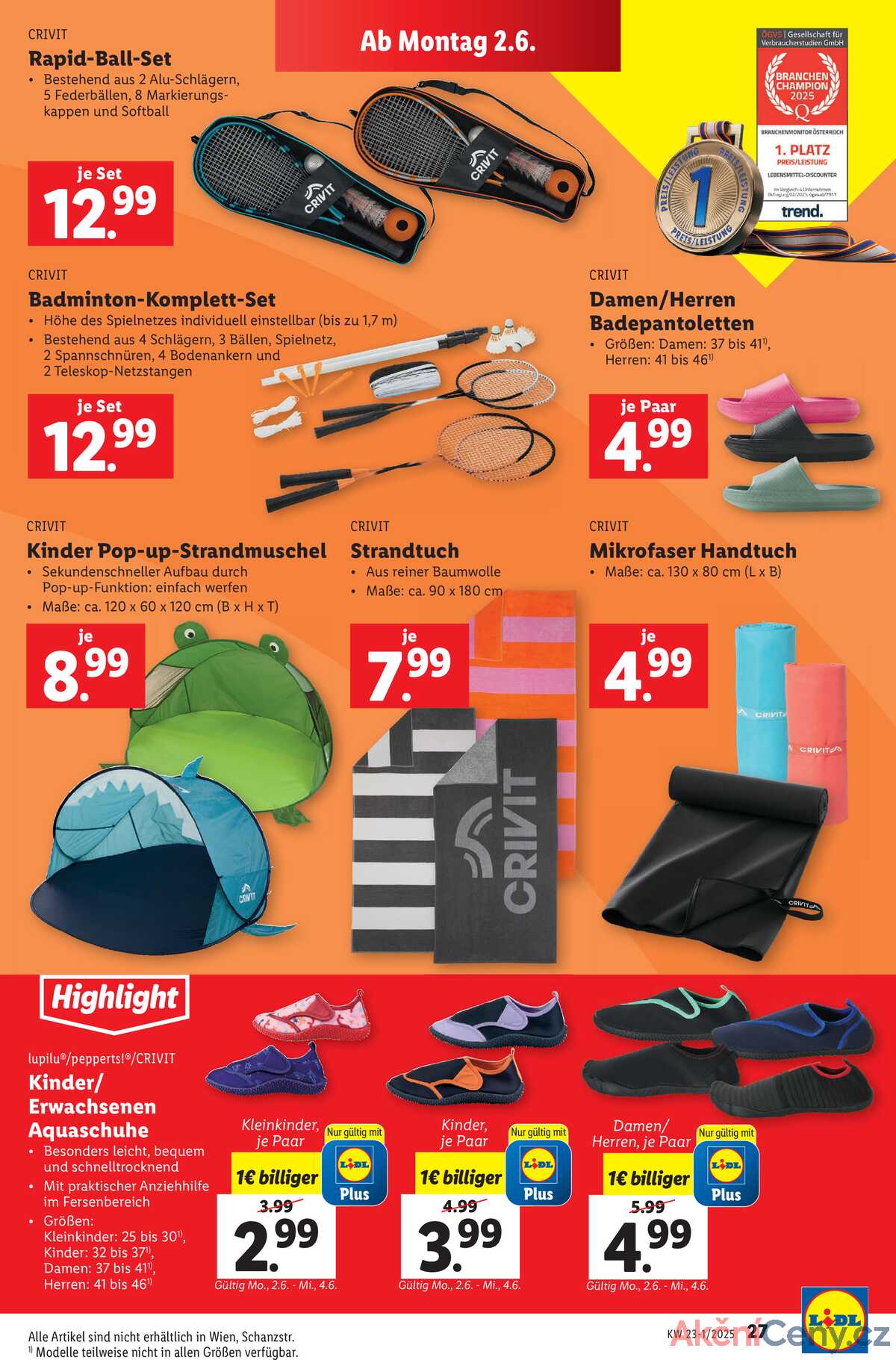 Leták Lidl Rakousko 28.5.-4.6.2025 strana 33