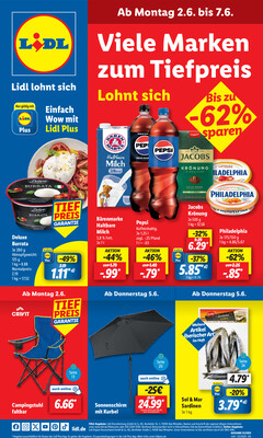 Leták Lidl Německo 2.6.-7.6.2025