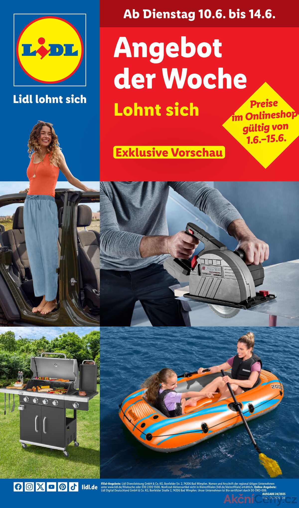 Leták Lidl Německo 10.6.-14.6.2025 strana 1