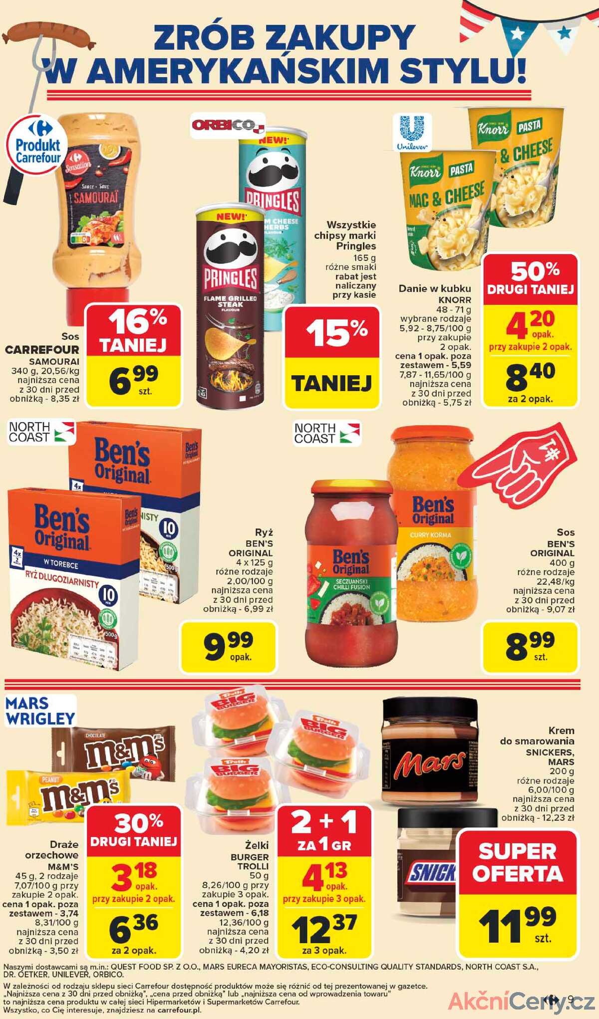 Leták Carrefour Polsko 26.5.-7.6.2025 - Americká kuchyně strana 9
