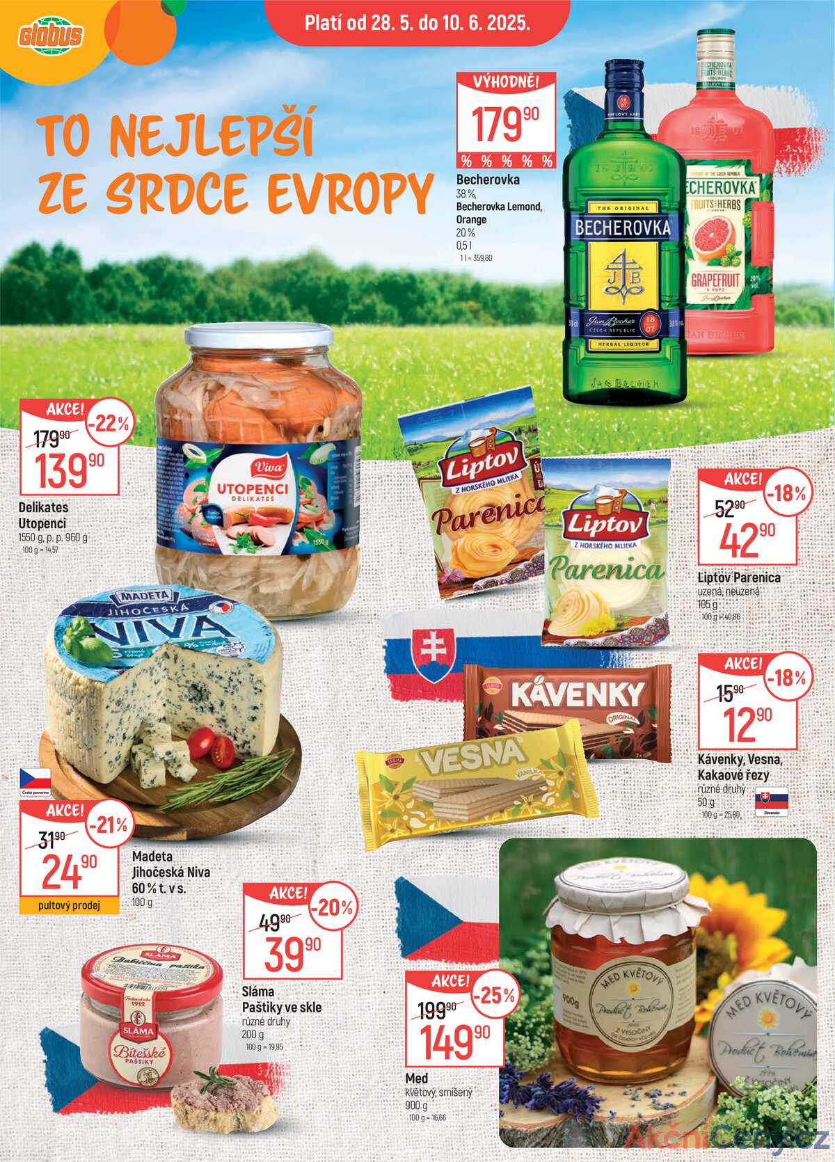 Akční leták Globus 28.5. - 10.6.2025 - Globus České Budějovice strana 1
