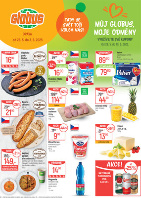 Akční leták Globus 28.5. - 3.6.2025 - Globus Opava