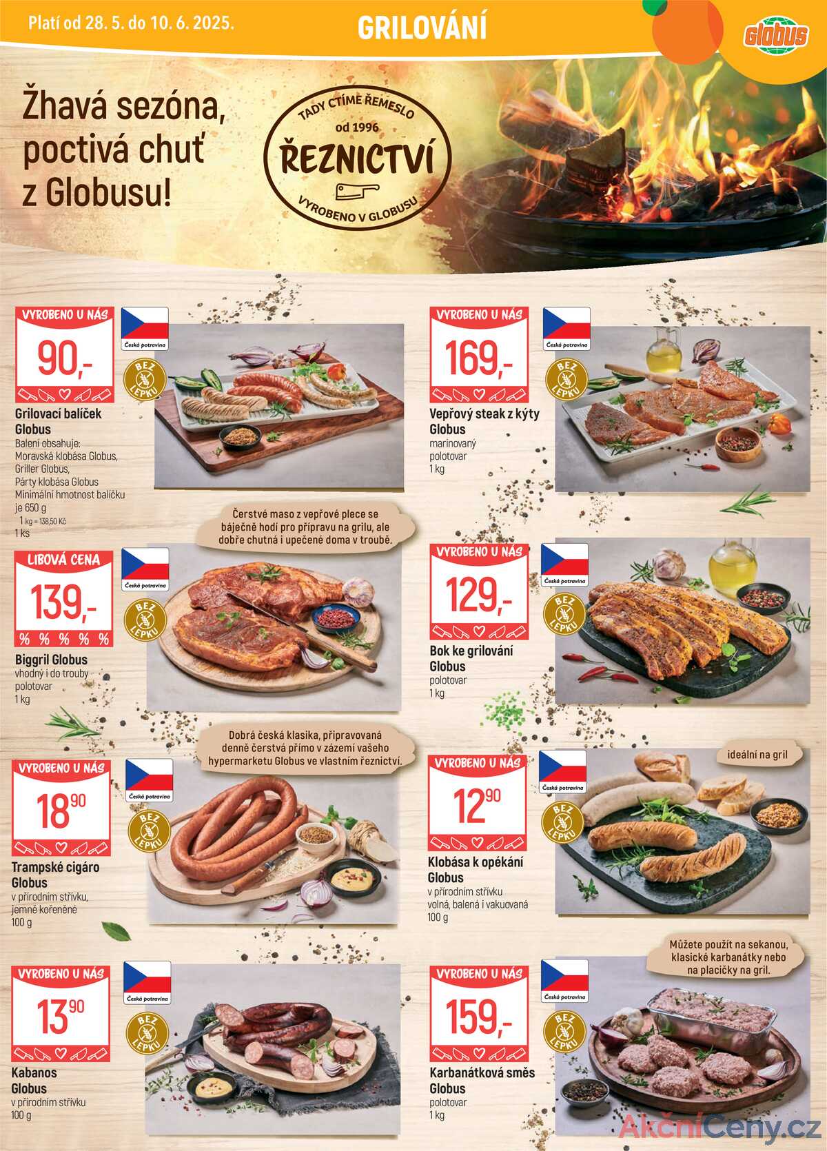 Akční leták Globus 28.5. - 10.6.2025 - Globus Praha - Štěrboholy strana 1