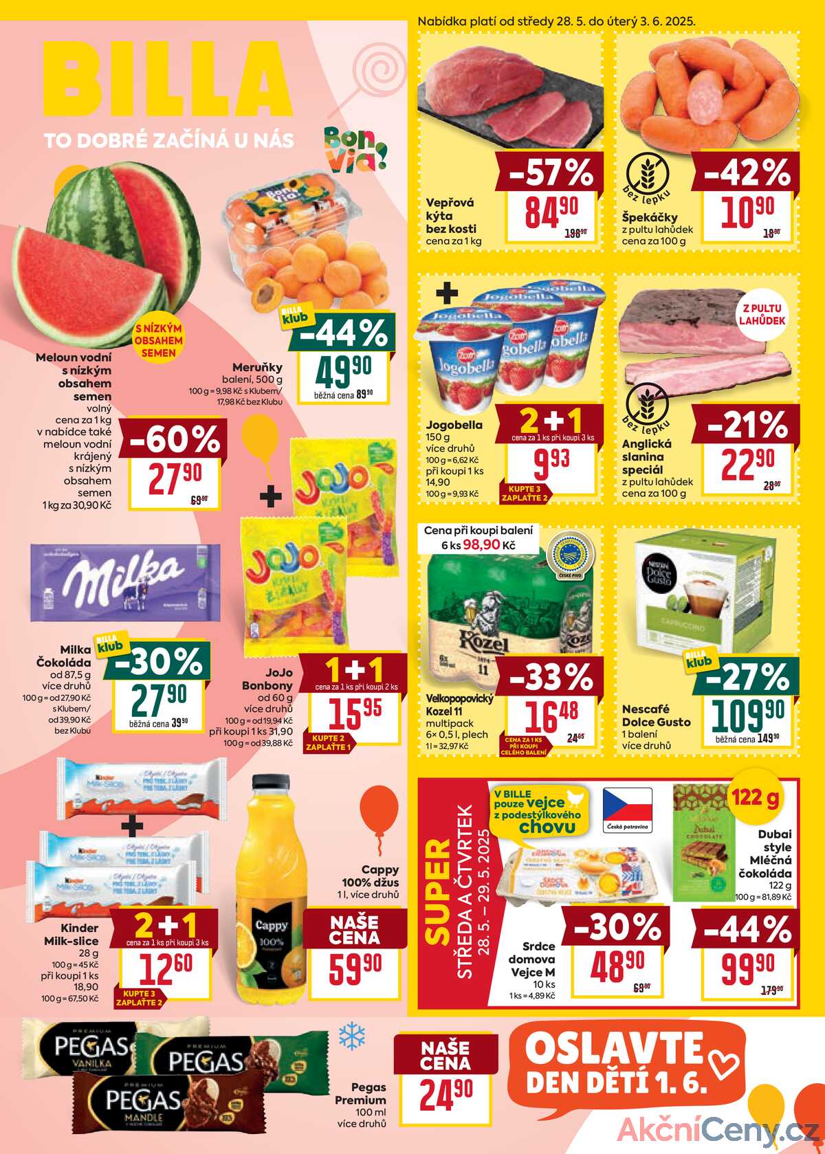 Billa malý leták od 28.5. do 3.6.2025 strana 1