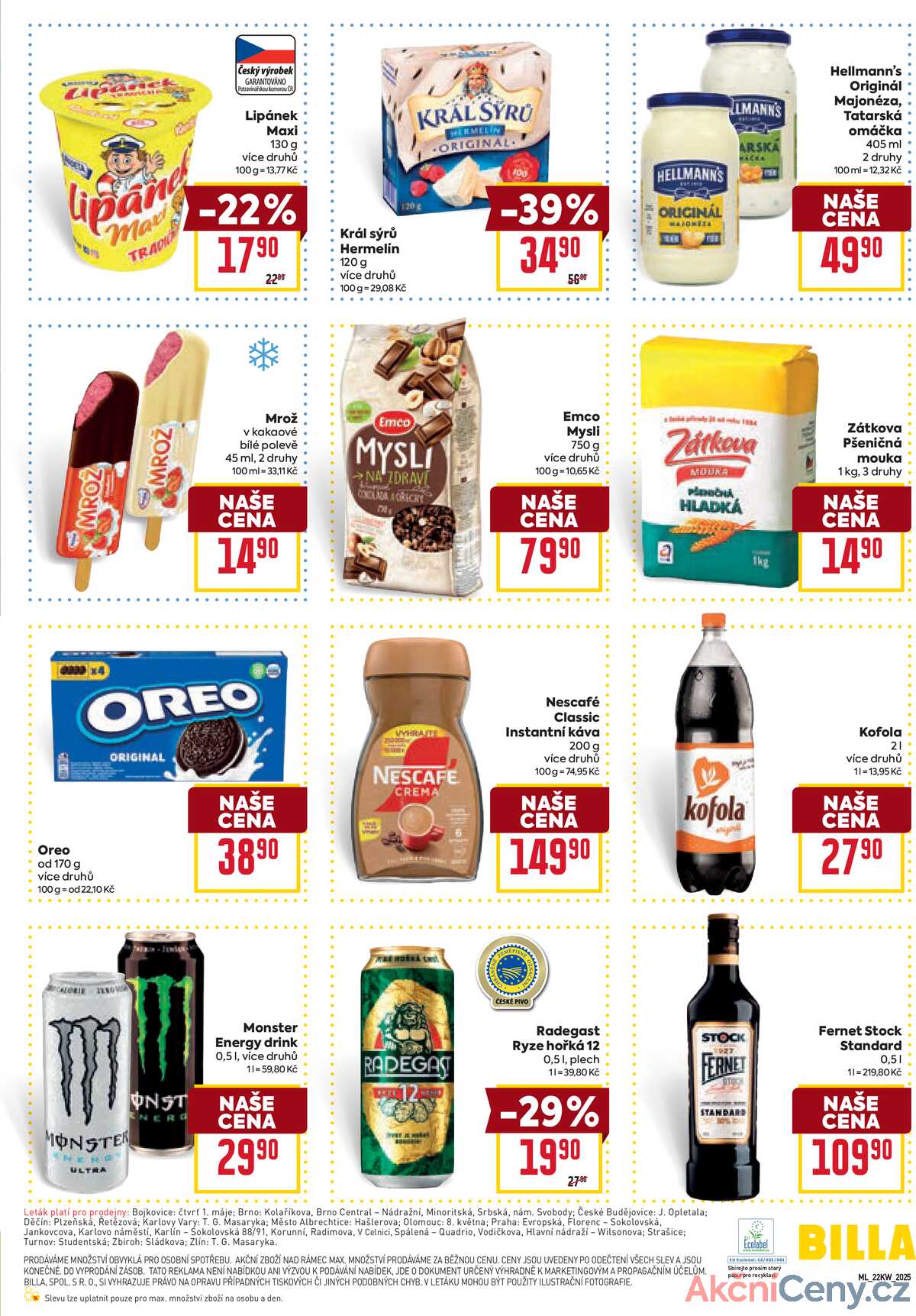 Billa malý leták od 28.5. do 3.6.2025 strana 3