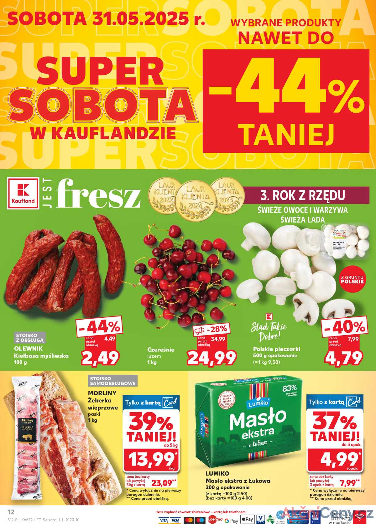 Leták Kaufland Polsko 29.5.-4.6.2025 - Noviny týdne strana 12